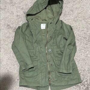 Kids Green Hooded Jacket
